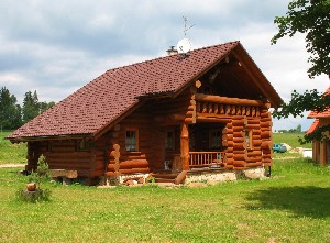 Chalupa Počátky na břehu rybníka - v Jižních Čechách
