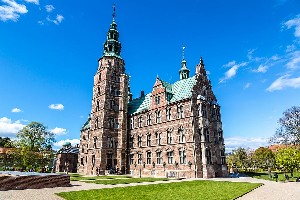 Renesanční zámek Rosenborg, nacházející se v centru Kodaně