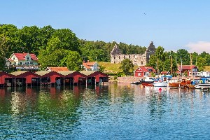 Přístaviště na ostrově Visingso - poznávací zájezdy do Finska