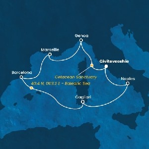 Mapka plavby