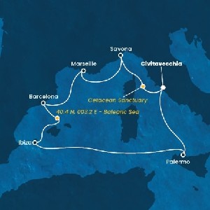 Mapka plavby
