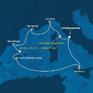 Mapka plavby