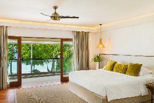 Two-level family villa with ocean views.