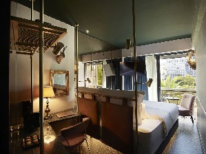 Urban Room with Balcony View