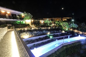 Bridge among buildings