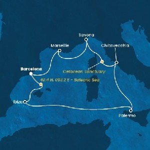 Mapka plavby