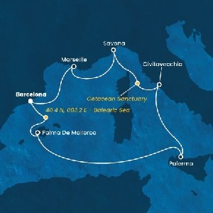 Mapka plavby