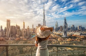 Dámská jízda v Dubaji