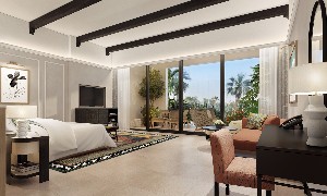 Luxury king room, tranquil sleep.