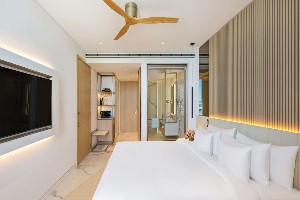 Spacious ocean-view room.