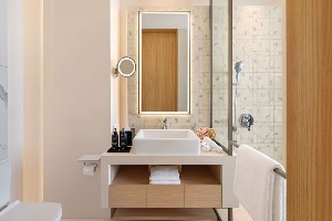 Spacious ocean-view room.