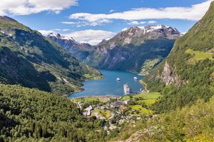 Geirangerfjord v Norsku