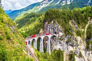 Most Landwasserviaduct - cyklistické zájezdy do Švýcarska