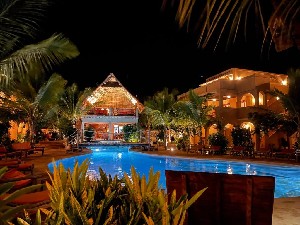 Restaurant at night