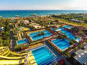 Výhled na resort a moře 