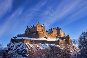 Edinburgh Castle winter 