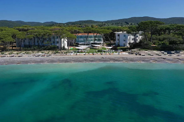 Letecký pohled na hotel 