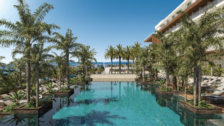 outside pool