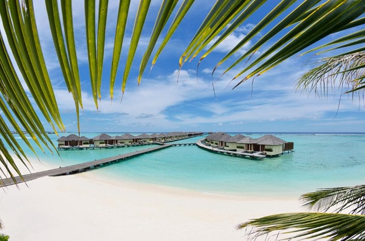 Strand villákkal