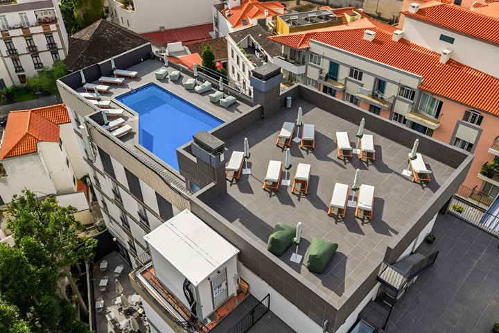 Letecký pohled na hotel