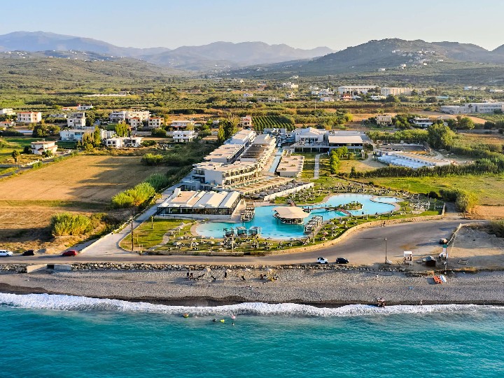 Letecký pohled na resort 