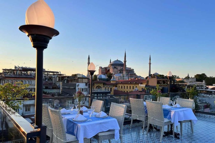Výhled z hotelu